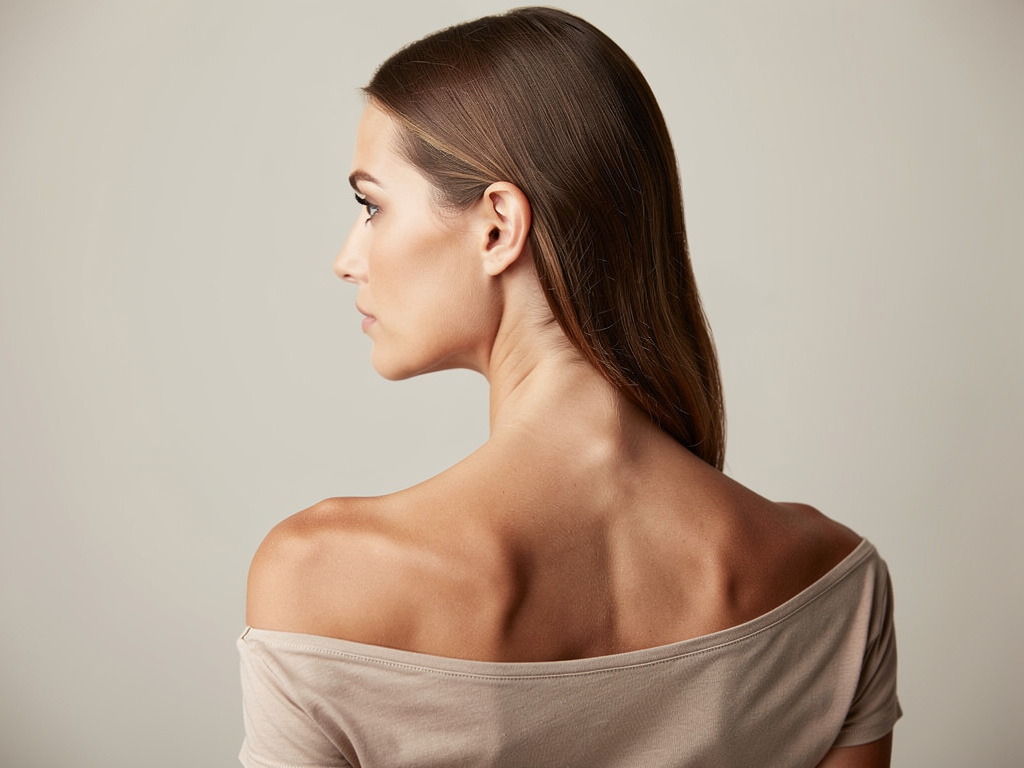 Trapezius Botox (trap-tox) treatment at Bravo MedSpa Connecticut — elongated relaxed shoulder line